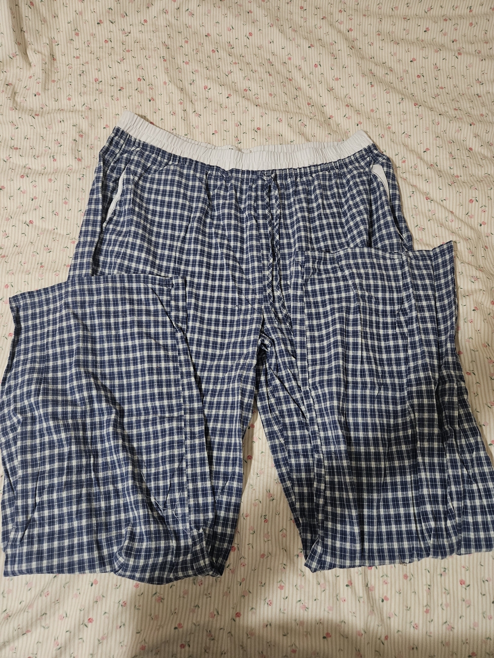 Blue Plaid Lounge Pants